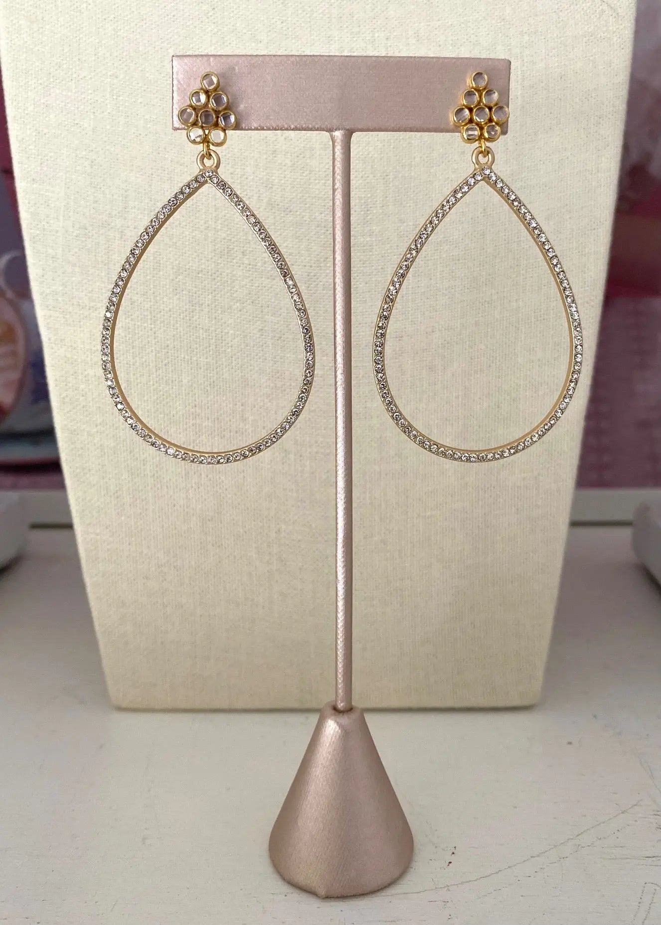 cute earrings for women -gold dangly earrings for women -Kinda Fancy Earrings - Gold