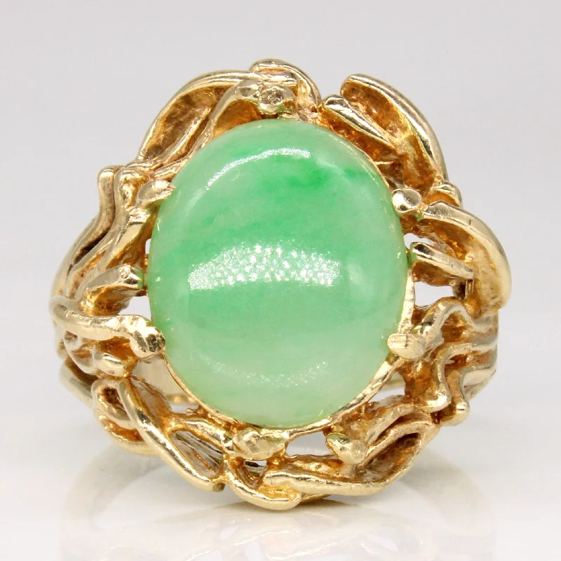 classic engagement rings -Jadeite Cocktail Ring | 5.60ct | SZ 9 |