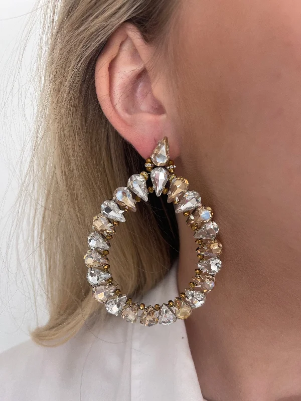 vintage hoop earrings for women -chic gemstone earrings -Mariella Earrings