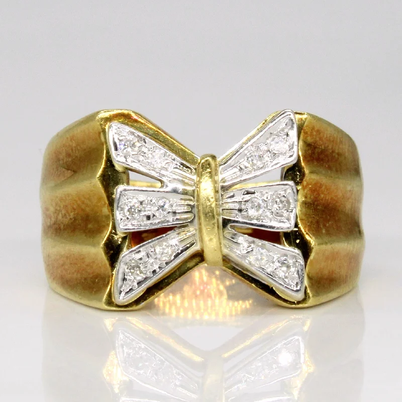 trendy cocktail rings for women -Diamond Cocktail Ring | 0.10ctw | SZ 7.25 |