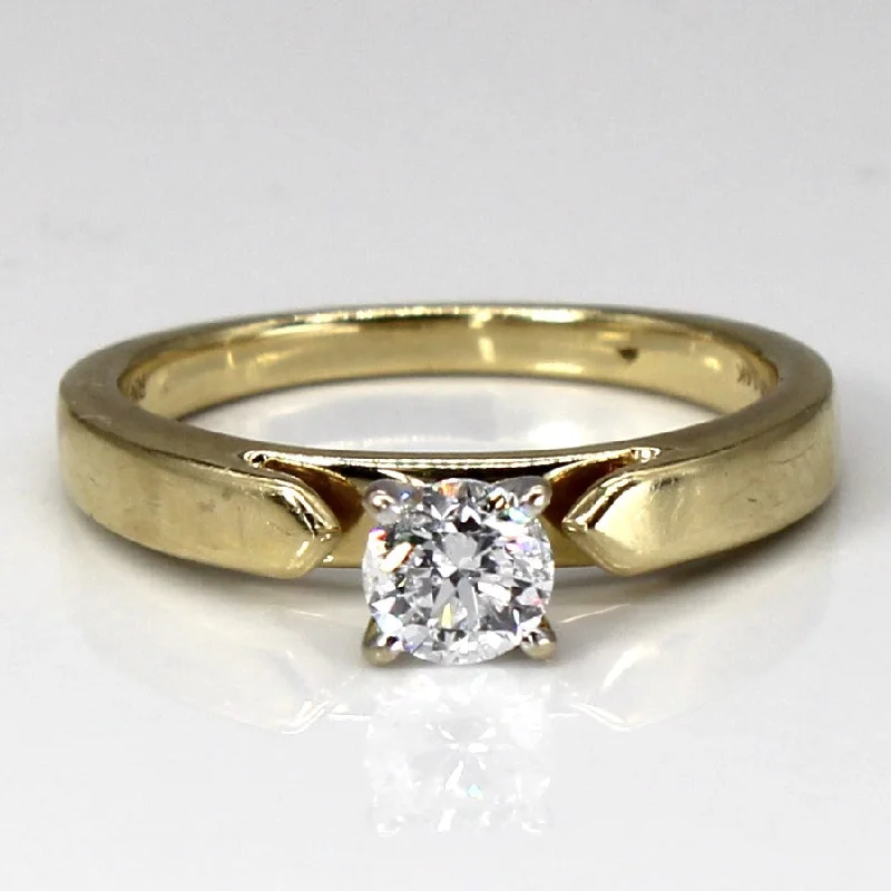 wedding rings for women -Solitaire Diamond 14k Ring | 0.50ct | SZ 7 |