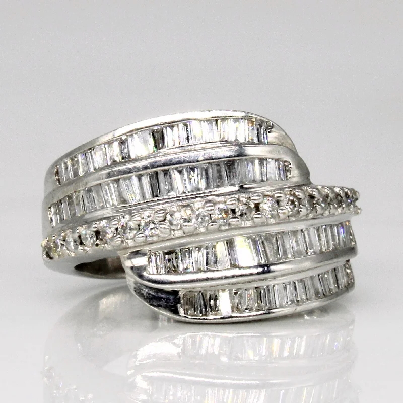 women’s rings with diamonds -Diamond Waterfall Ring | 0.50ctw | SZ 4.5 |