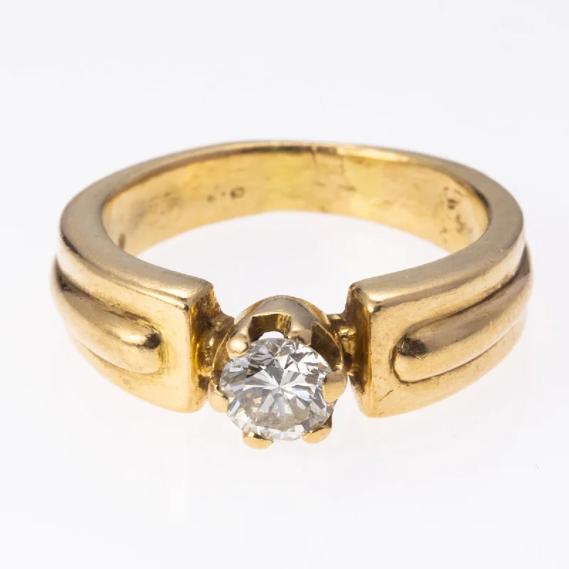 women’s engagement rings -18K Yellow Gold Diamond Ring | 0.53 ct | SZ 7  |