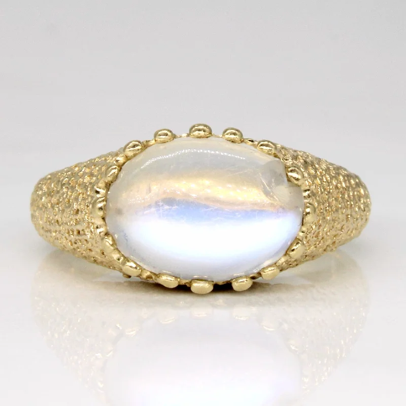 birthstone rings for women -Moonstone Cocktail Ring | 2.45ct | SZ 6.5 |