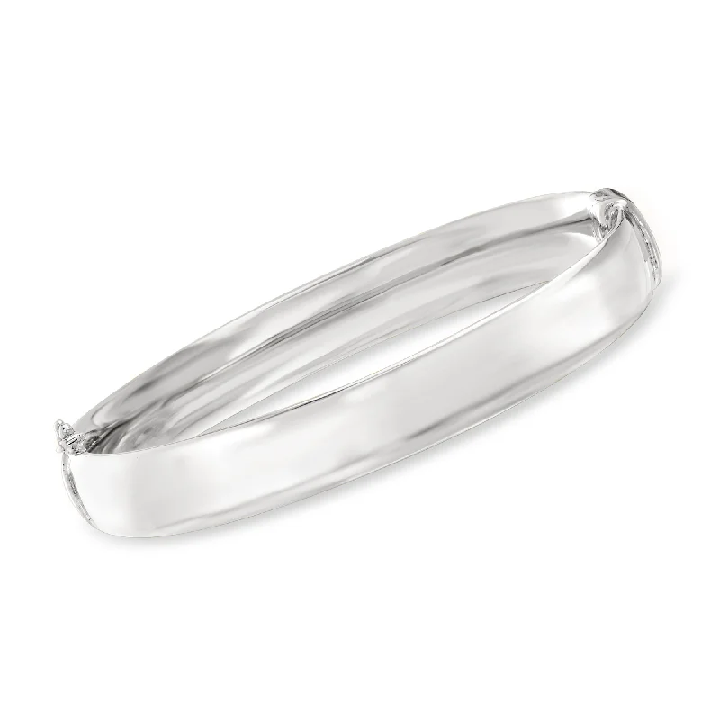 affordable bangle bracelets -Ross-Simons Sterling Silver Polished Bangle Bracelet