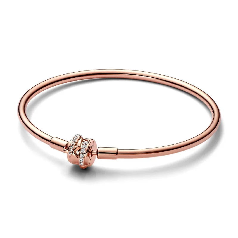 hand-crafted bangles -14K Bangle With Shooting Star 17Cm In Rose Gold