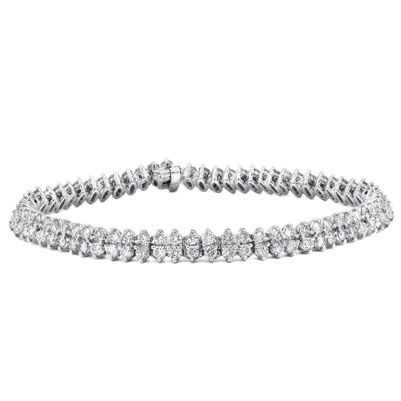 colorful bracelets for women -Diana M. 5.00 Carat Diamond Tennis Bracelet