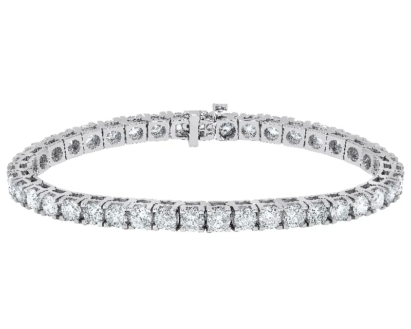 modern women’s bangles -Diana M. 10.00 Carat Diamond Tennis Bracelet