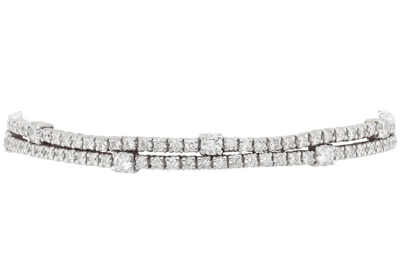 beautiful bangles for casual wear -Diana M. 4.50 Carat Diamond Tennis Bracelet