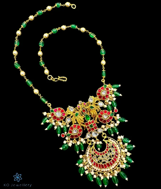 long necklaces for women -long necklaces for women -The Saanvi Silver Kundan  Necklace