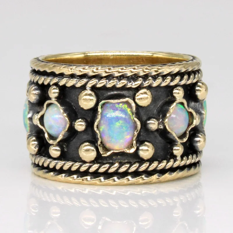 classic rings for women -Opal Cocktail Ring | 1.64ctw | SZ 6.25 |