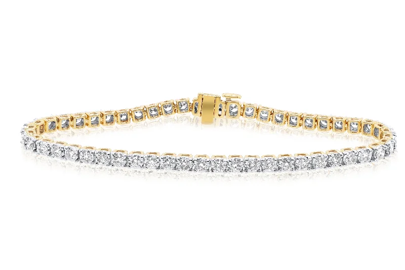 boho chic bangles for women -Diana M. 1.00 Carat Diamond Bracelet