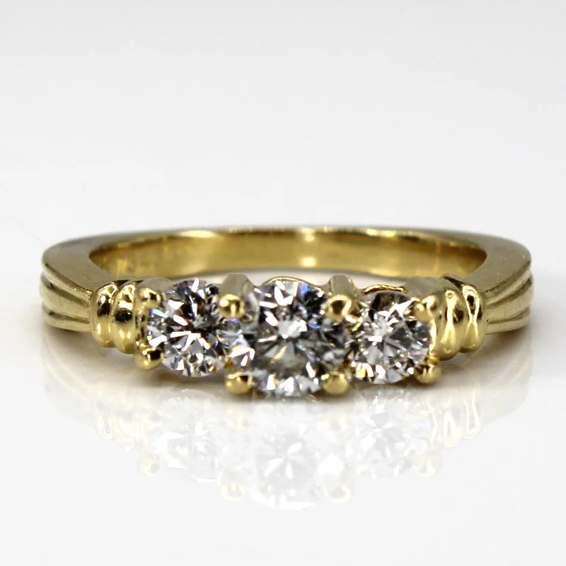 eternity band rings for women -Three Stone Diamond Ring | 1.00ctw | SZ 7 |