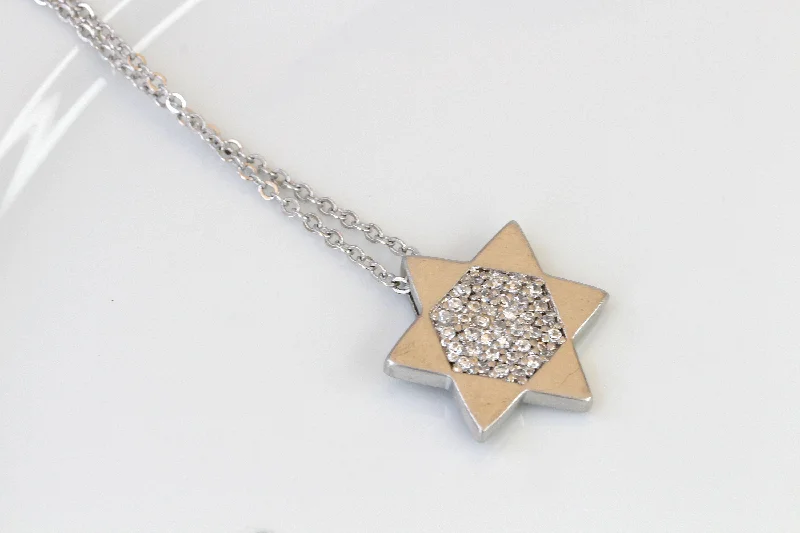 custom name necklaces for women -adjustable necklaces for women -SILVER STERLING STAR of David Necklace