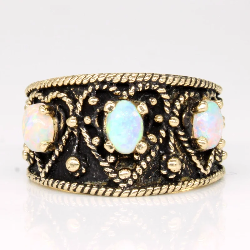 beautiful diamond wedding rings -Opal Heart Ring | 0.50ctw | SZ 6 |