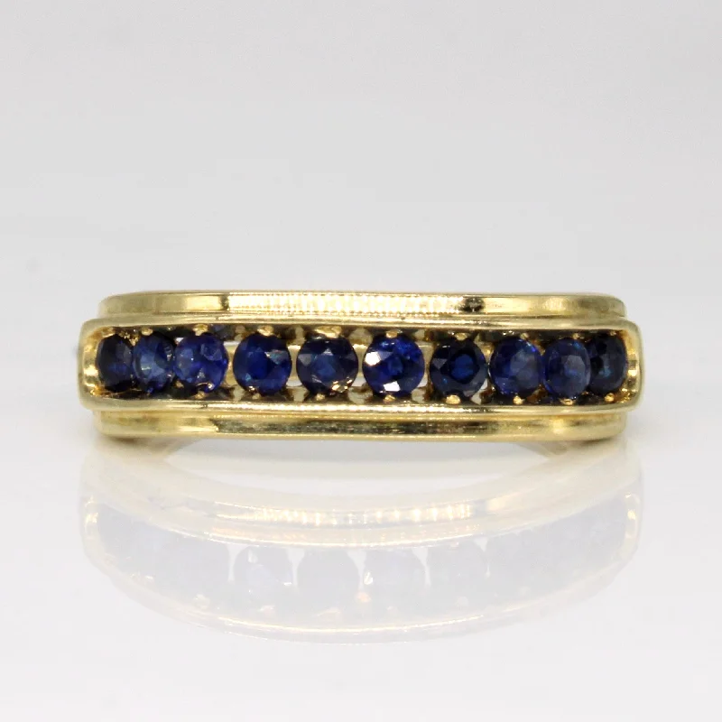 luxury platinum rings -Sapphire Ring | 0.40ctw | SZ 6.75 |