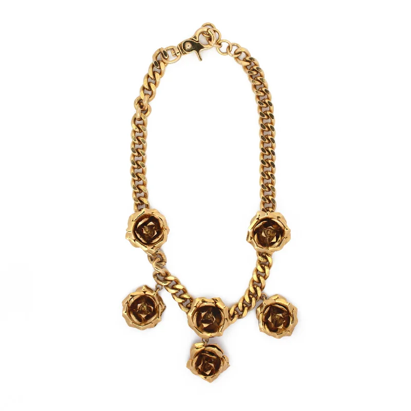 gold chain necklaces for women -celebrity-inspired necklaces for women -Rosita Rose Necklace