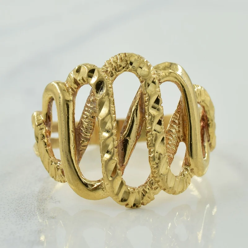 heart-shaped rings for women -10k Yellow Gold Ring | SZ 8.75 |