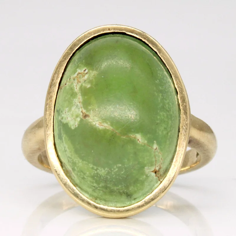 bold rings for women -Epidote Cocktail Ring | 16.50ct | SZ 6.5 |