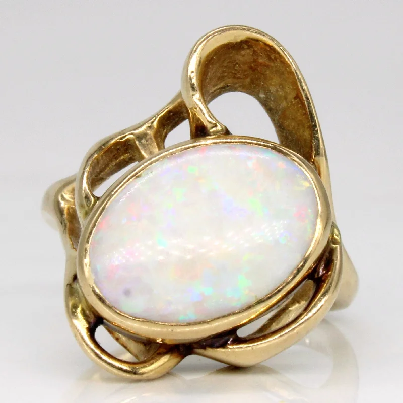 alternative wedding rings for women -Opal Freeform Ring | 2.35ct | SZ 5.75 |