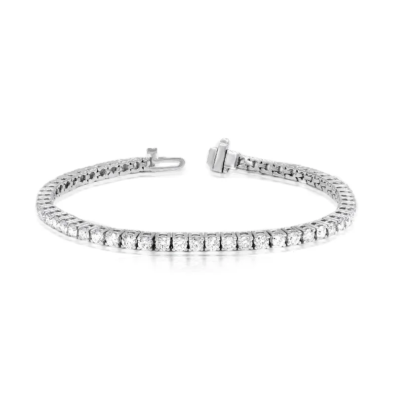 women’s bracelet with charms -Diana M. 4.59 Carat Diamond Tennis Bracelet