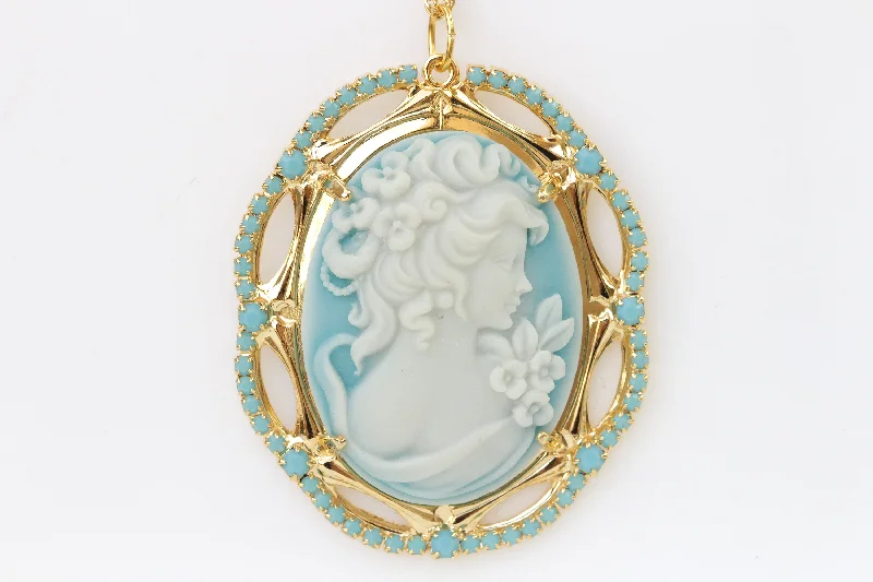 simple necklaces for women -fashion necklaces for women -Cameo Necklace