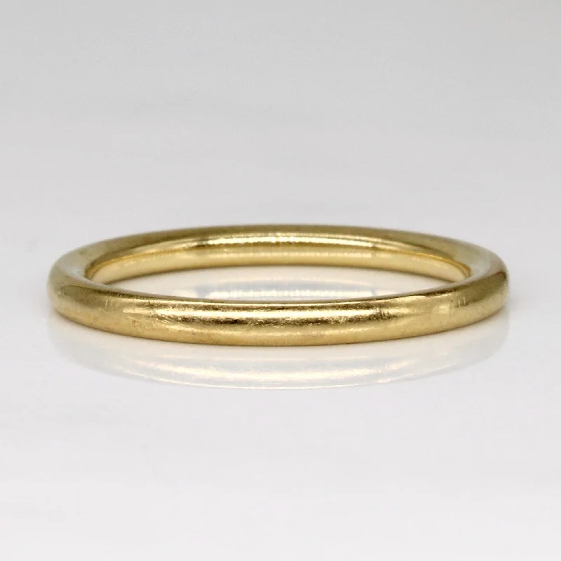 fashion statement rings -18k Yellow Gold Band | SZ 6.25 |