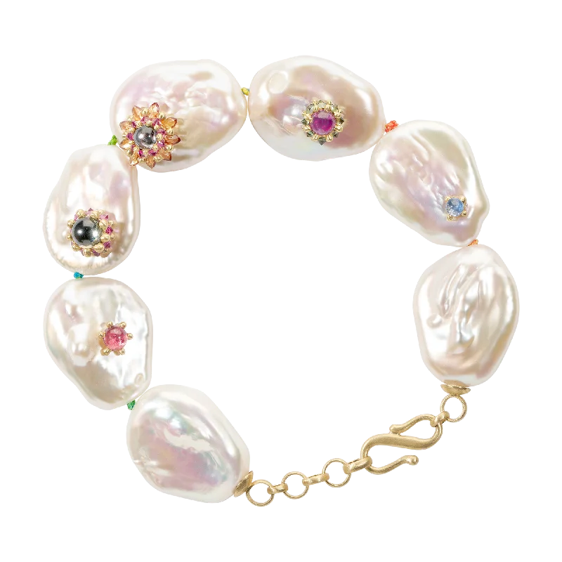 unique charm bracelets for women -Pearl Mother ClusterF@&$ Bracelet - 11389