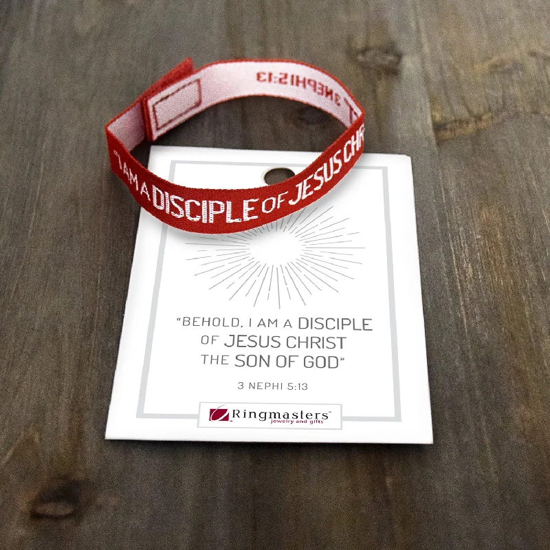 women’s statement bangles -I am a Disciple of Jesus Christ 2024 Youth Theme Woven Bracelet for The Church of Jesus Christ of Latter-day Saints