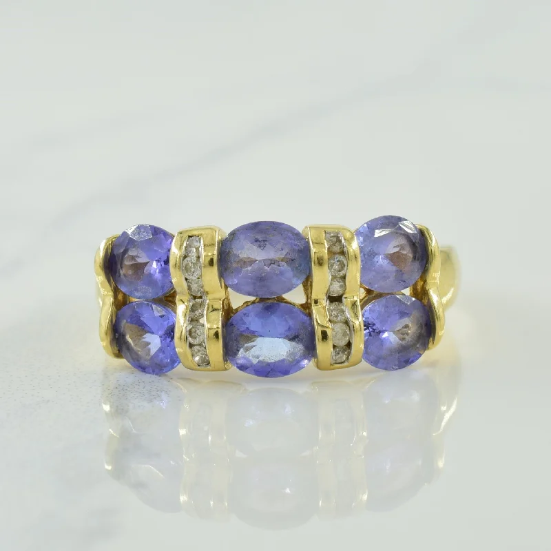 wedding bands for women -Tanzanite & Diamond Ring | 2.50ctw, 0.10ctw | SZ 7 |