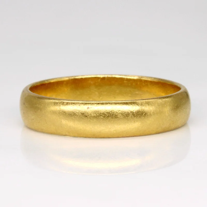 minimalist rings for women -22k Yellow Gold Band | SZ 8.75 |