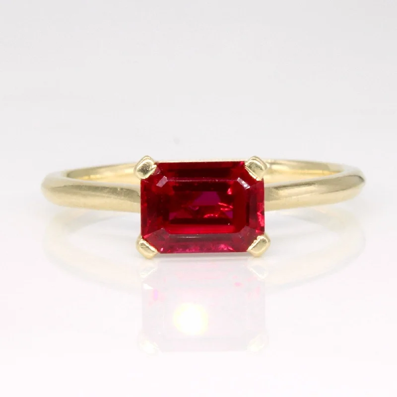 women’s fashion rings with crystals -'Michael Hill' Synthetic Ruby Ring | 2.00ct | SZ 9.75 |