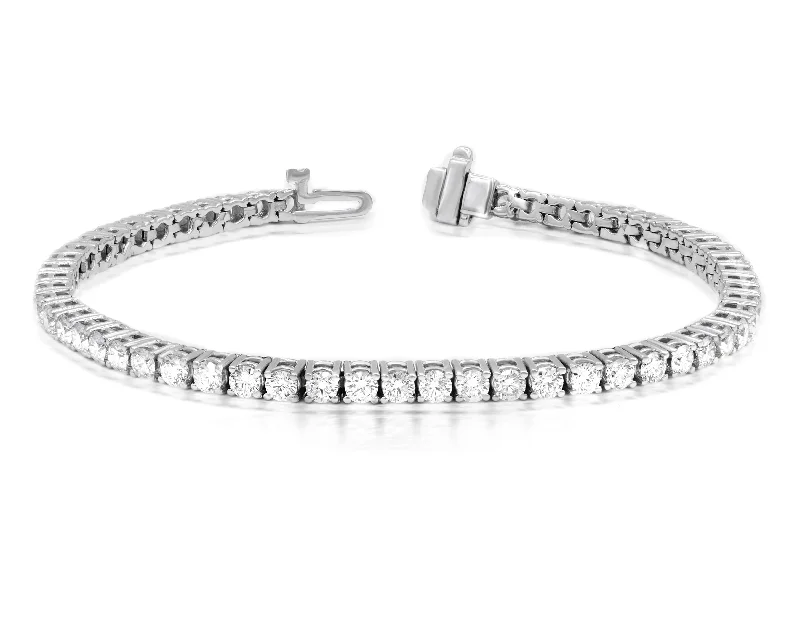 beaded bangles for women -Diana M. 4.75 Carat Diamond Tennis Bracelet