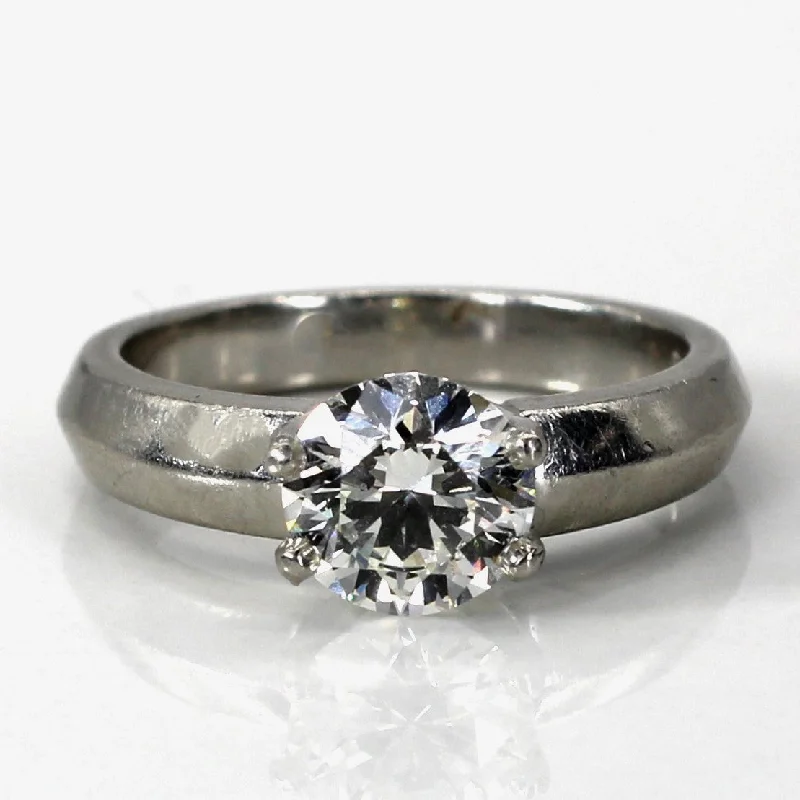 luxury rings for women -Platinum Diamond Engagement Ring | 1.20ct VS2 G/H | SZ 5.25 |