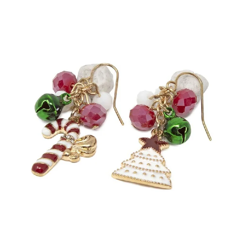 classic pearl earrings for women -women’s fashion stud earrings -Christmas Tree Earrings