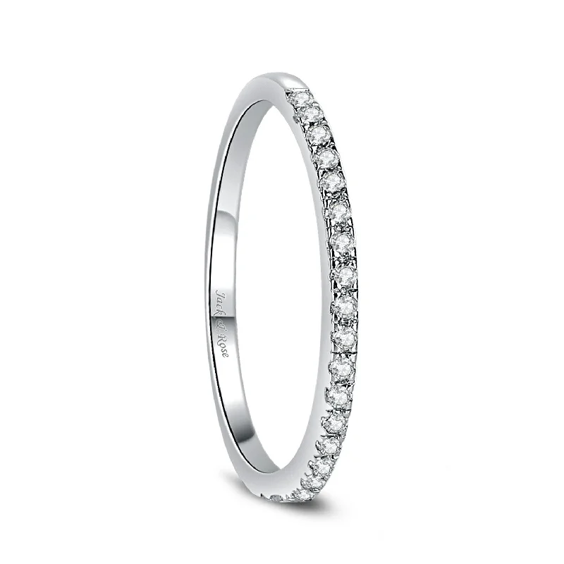 women’s wedding and engagement rings -women’s wedding and engagement rings -Sterling Silver Engagement Rings for Women with Cubic Zirconia Stackable Eternity Ring