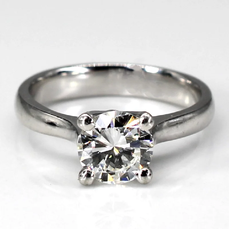 fashion statement rings -Four Prong Solitaire Diamond Ring | 0.92ct | SZ 4.5 |