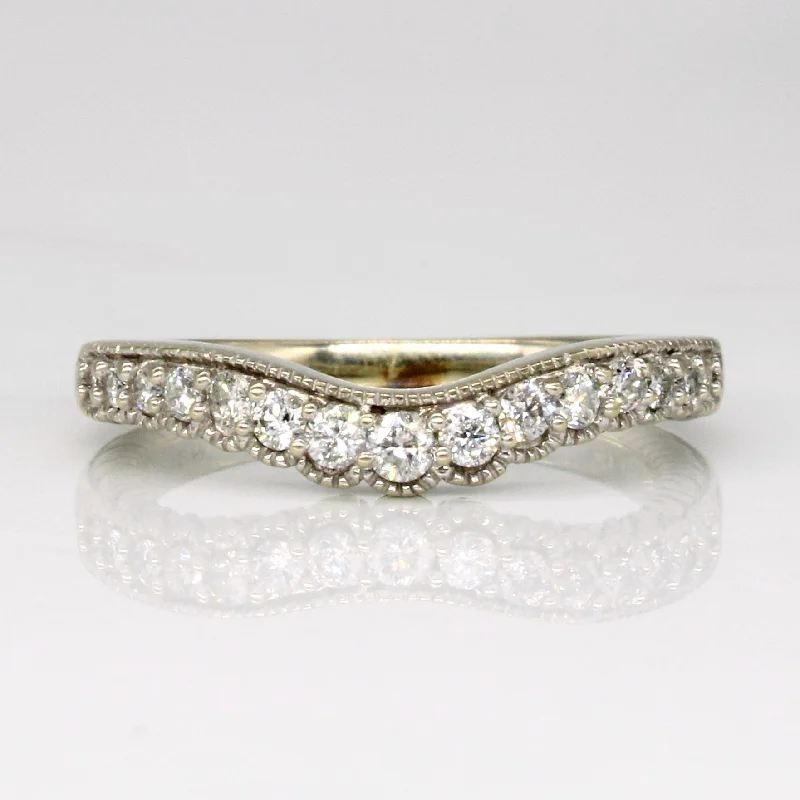 women’s gemstone promise rings -Diamond Contour Ring | 0.23ctw | SZ 5.75 |