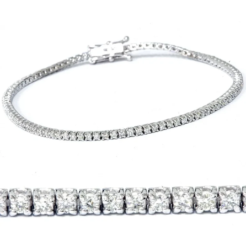 women’s statement bangles -2ct Diamond Tennis Bracelet 14K White Gold 7"